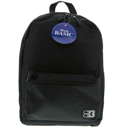BAZIC PRODUCTS DDI 16-inch Basic Black Backpack, 12PK 2288292
